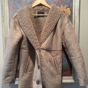 Lucky Brand Beige Shearling Jacket